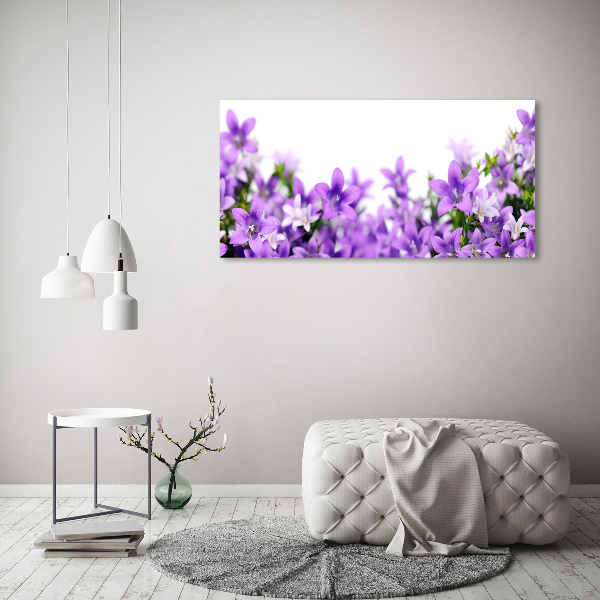 Quadro vetro Campanelle viola