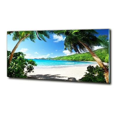 Quadro in verde Spiaggia delle Seychelles
