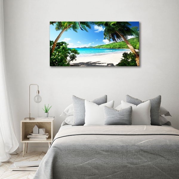 Quadro in verde Spiaggia delle Seychelles
