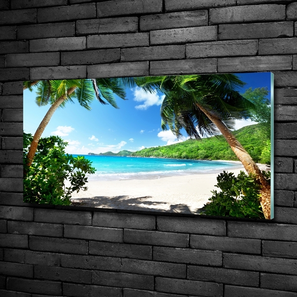 Quadro in verde Spiaggia delle Seychelles