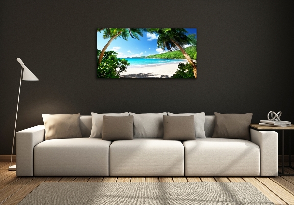 Quadro in verde Spiaggia delle Seychelles