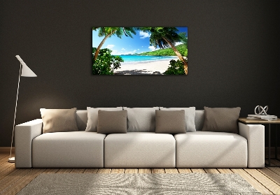 Quadro in verde Spiaggia delle Seychelles