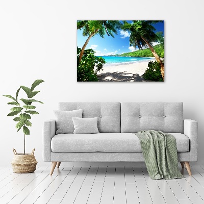 Quadro in verde Spiaggia delle Seychelles