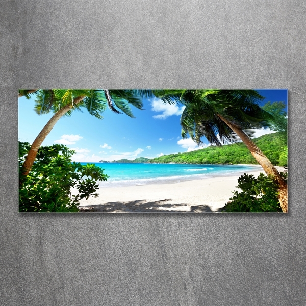 Quadro in verde Spiaggia delle Seychelles
