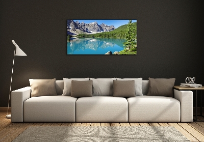 Quadro vetro Lago tra le montagne