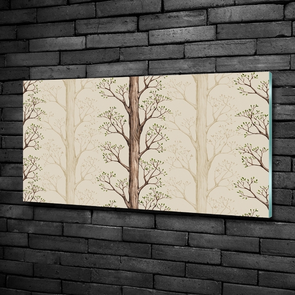 Quadro vetro Alberi