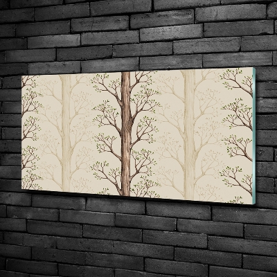 Quadro vetro Alberi