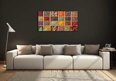 Quadro su vetro Spezie ed erbe aromatiche
