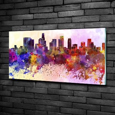 Quadro vetro Colori di Los Angeles