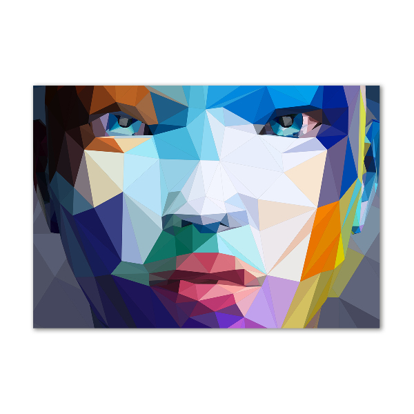 Quadro su vetro Donna astratta