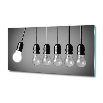 Quadro in verde Sei lampadine