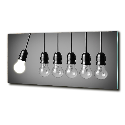 Quadro in verde Sei lampadine