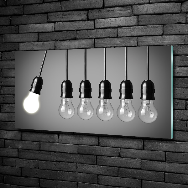 Quadro in verde Sei lampadine