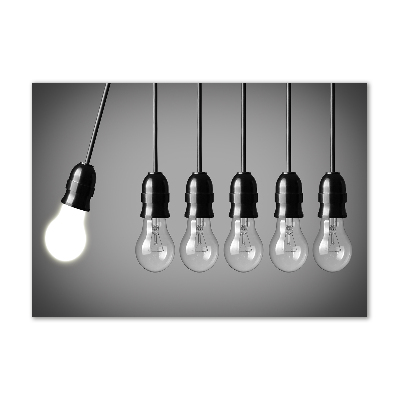 Quadro in verde Sei lampadine