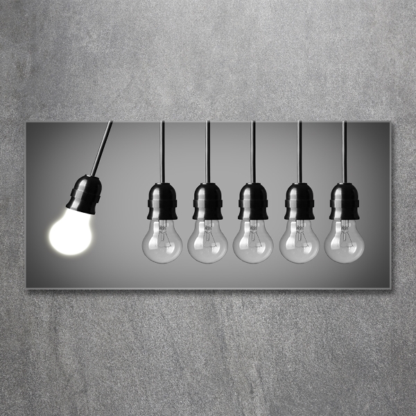 Quadro in verde Sei lampadine