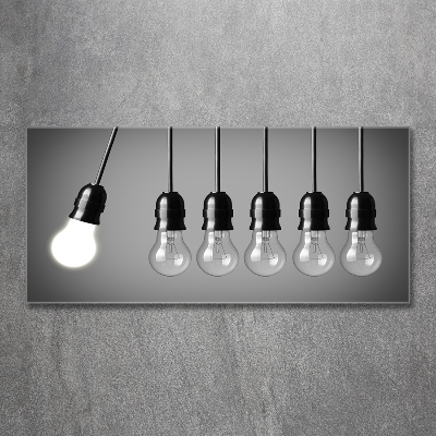 Quadro in verde Sei lampadine