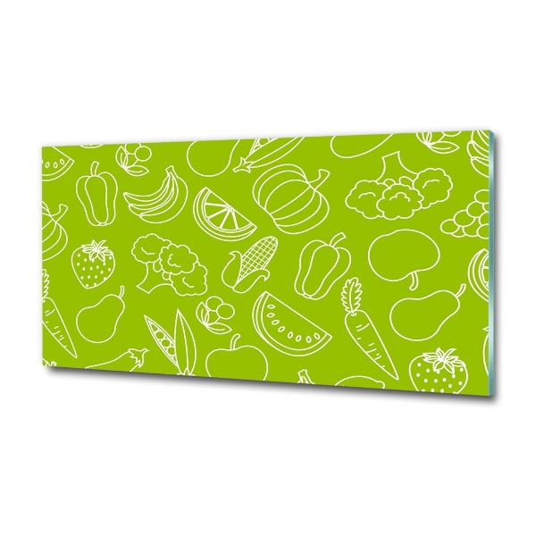 Quadro in verde Frutta e verdura