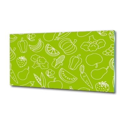 Quadro in verde Frutta e verdura