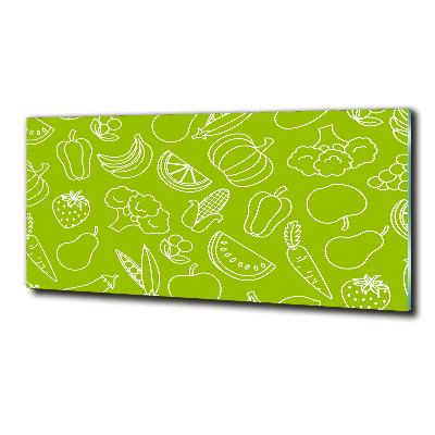 Quadro in verde Frutta e verdura