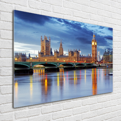 Quadro vetro Tamigi Londra