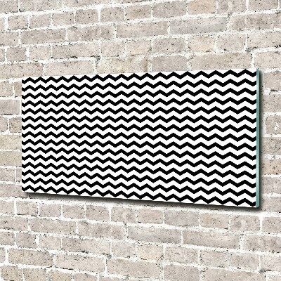 Quadro su vetro Zigzag