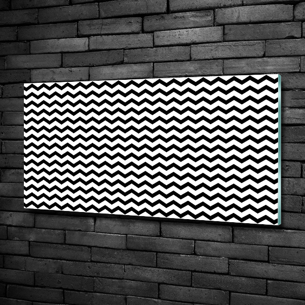 Quadro su vetro Zigzag
