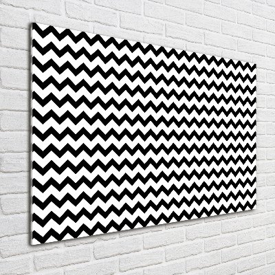 Quadro su vetro Zigzag