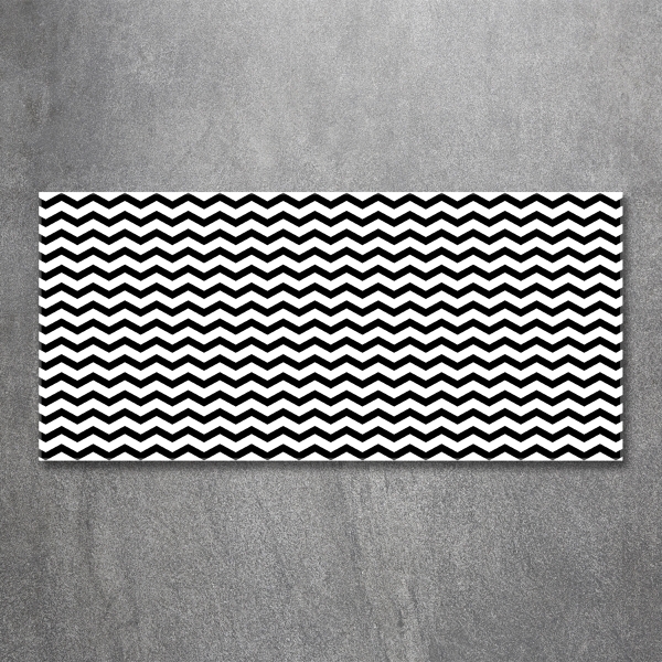 Quadro su vetro Zigzag