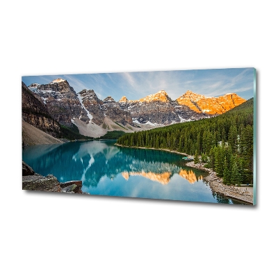 Quadro vetro Lago tra le montagne