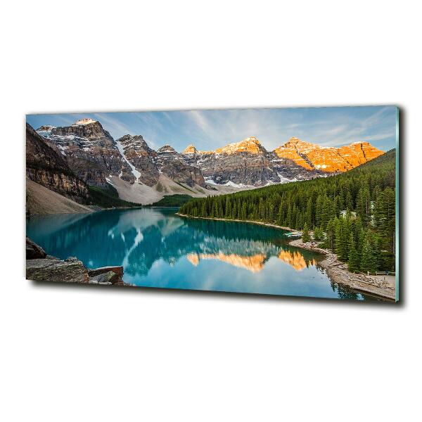 Quadro vetro Lago tra le montagne