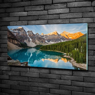Quadro vetro Lago tra le montagne