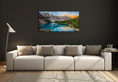 Quadro vetro Lago tra le montagne