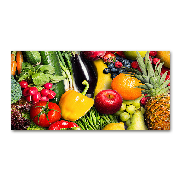 Quadro vetro Verdura e frutta