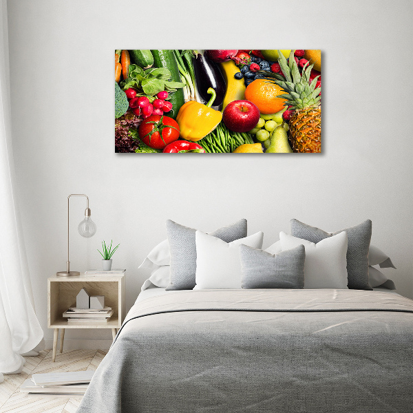 Quadro vetro Verdura e frutta