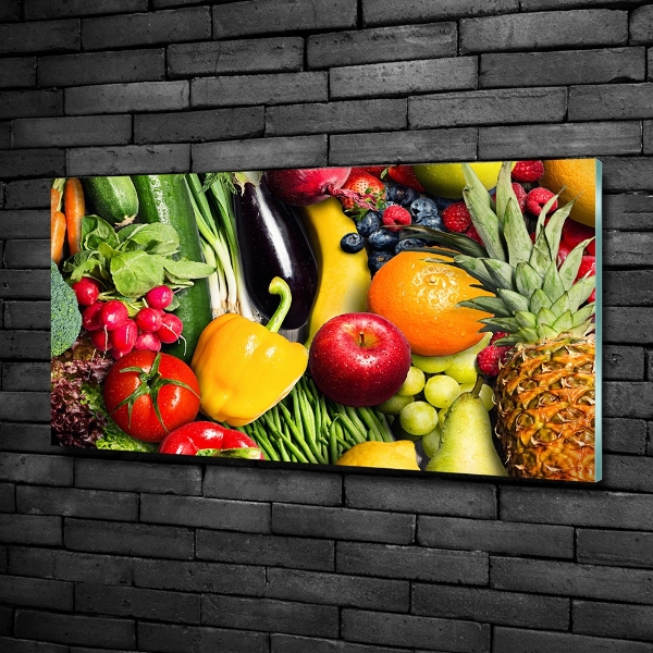 Quadro vetro Verdura e frutta