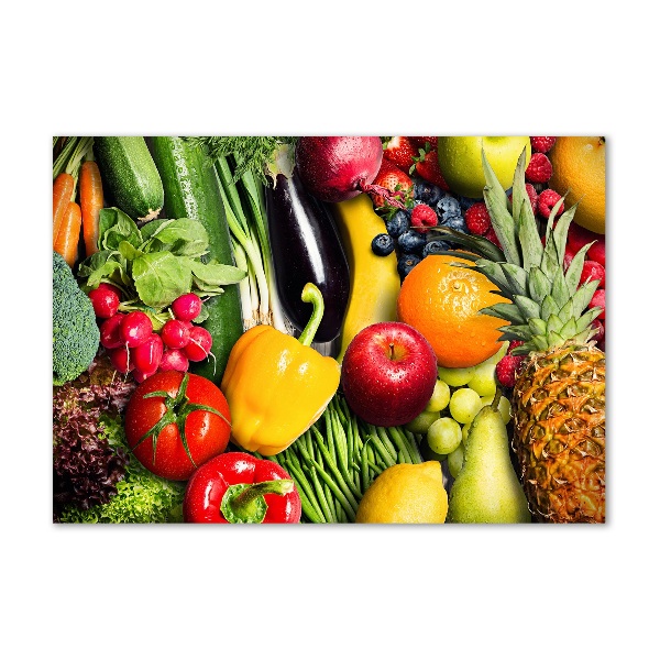 Quadro vetro Verdura e frutta