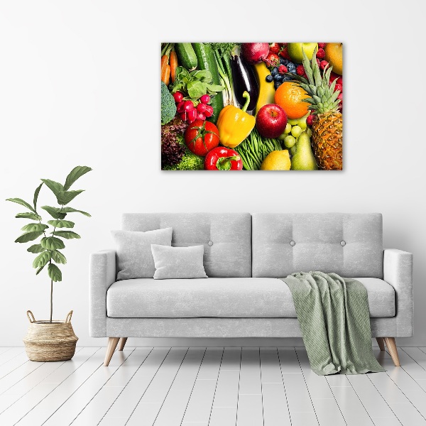 Quadro vetro Verdura e frutta