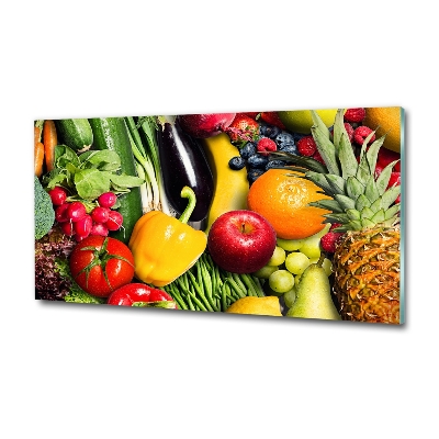 Quadro vetro Verdura e frutta