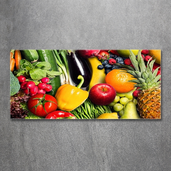 Quadro vetro Verdura e frutta