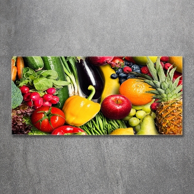 Quadro vetro Verdura e frutta