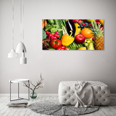 Quadro vetro Verdura e frutta