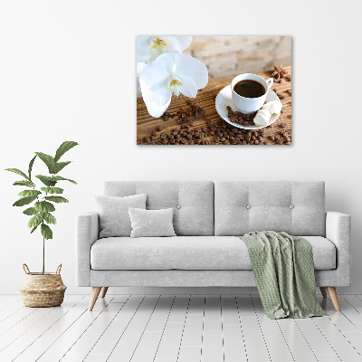 Quadro in vetro Una tazza di caffè