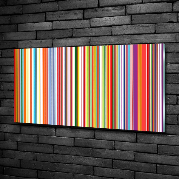 Quadro in vetro Strisce colorate
