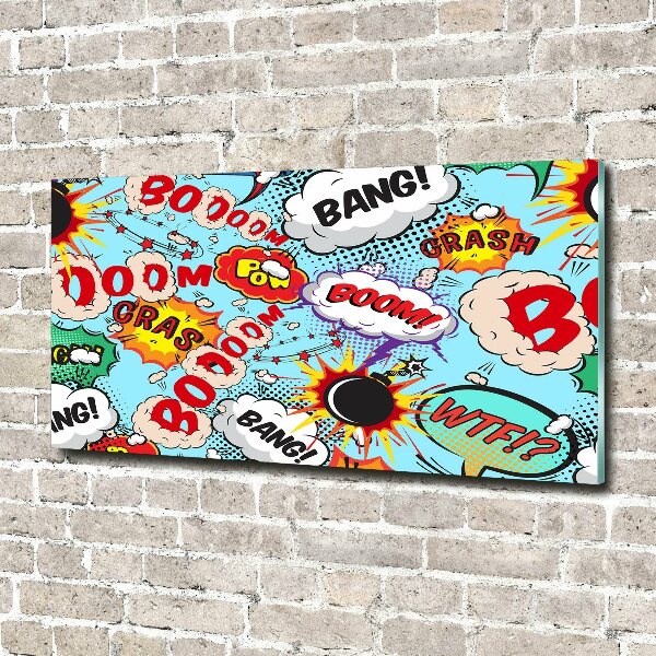 Quadro in vetro Fumetti