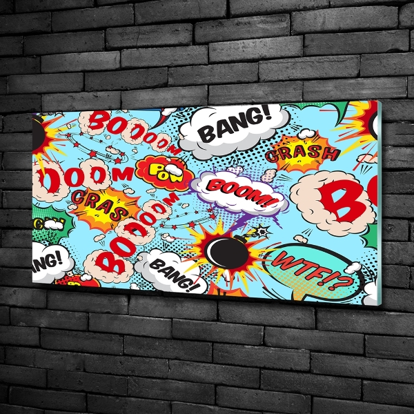 Quadro in vetro Fumetti