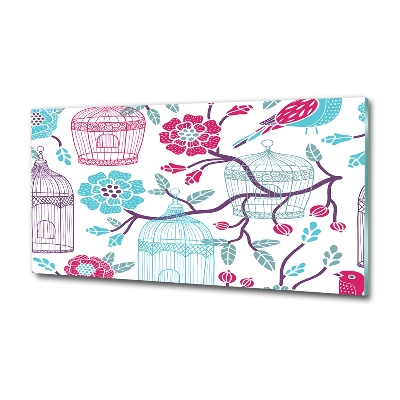Quadro su vetro Gabbie per uccelli