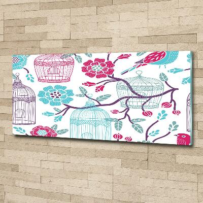 Quadro su vetro Gabbie per uccelli