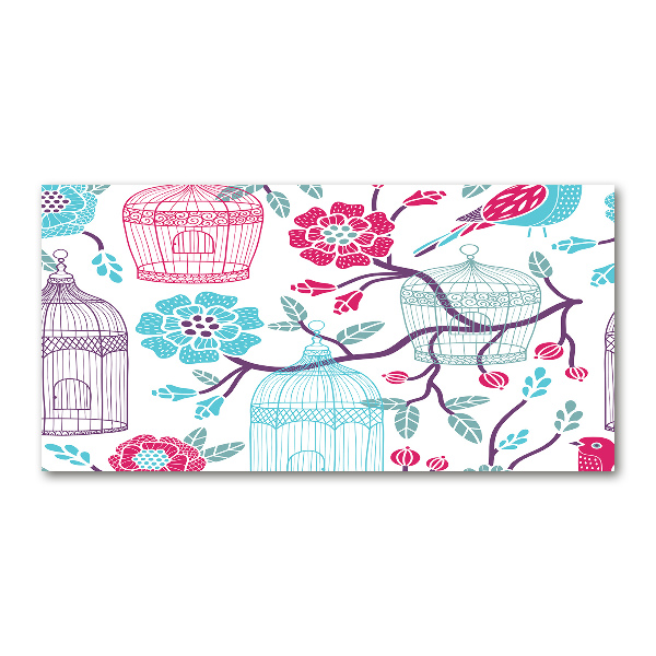 Quadro su vetro Gabbie per uccelli