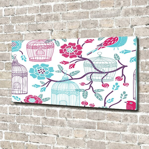 Quadro su vetro Gabbie per uccelli