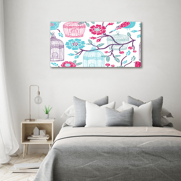 Quadro su vetro Gabbie per uccelli